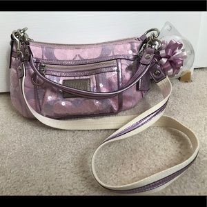 Like New- Coach Poppy Sequin Crossbody